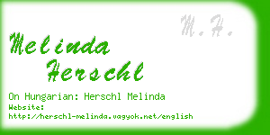 melinda herschl business card